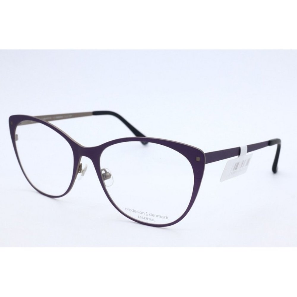 Prodesign Denmark 3180 c.3921 Aubergine Cat Eye Eyeglasses Clear Lenses 54mm